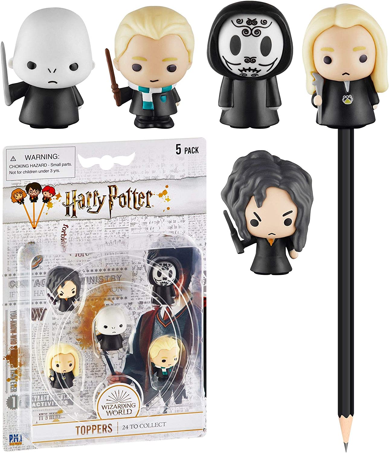 Harry Potter Pencil Toppers, (5 toys) collectibles