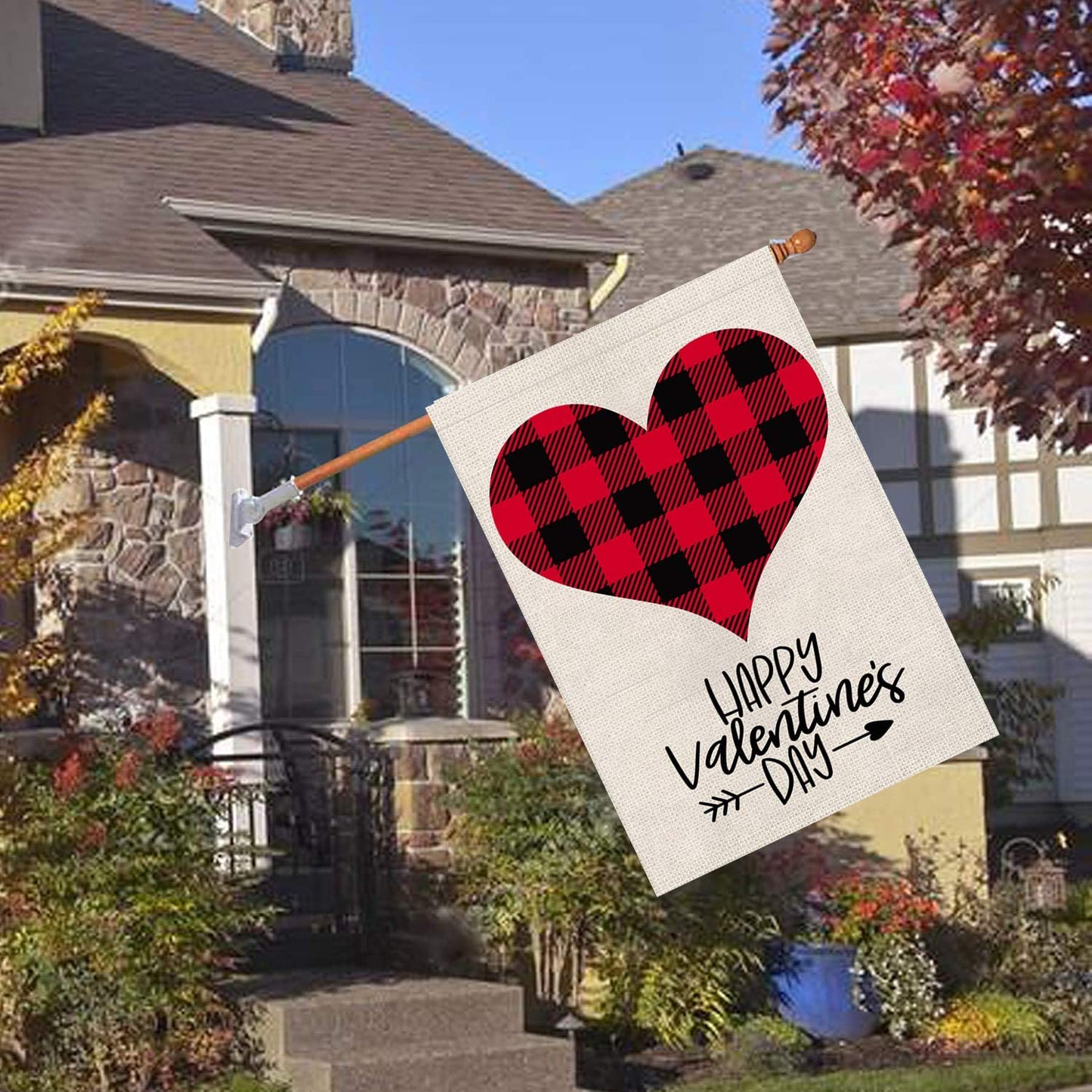 Valentine's Day House Flag for garden, 28'' x 40''