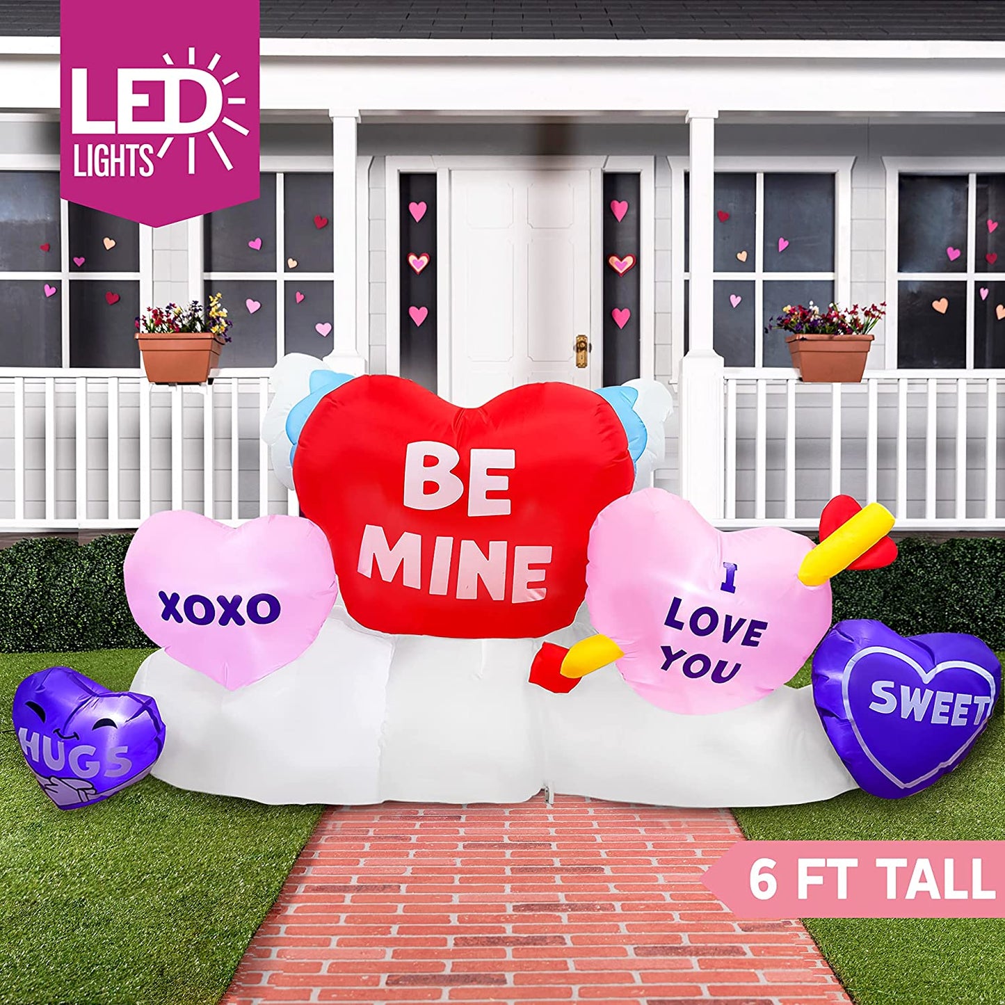 Inflatable Hearts, Blow Up Hearts, 6FT