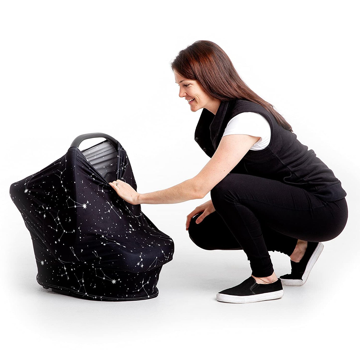 Baby Car Seat Cover and Nursing Cover (Constellation)