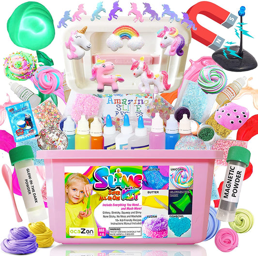 Unicorn DIY Kit for Girls, with Glow-in-the-Dark Powder