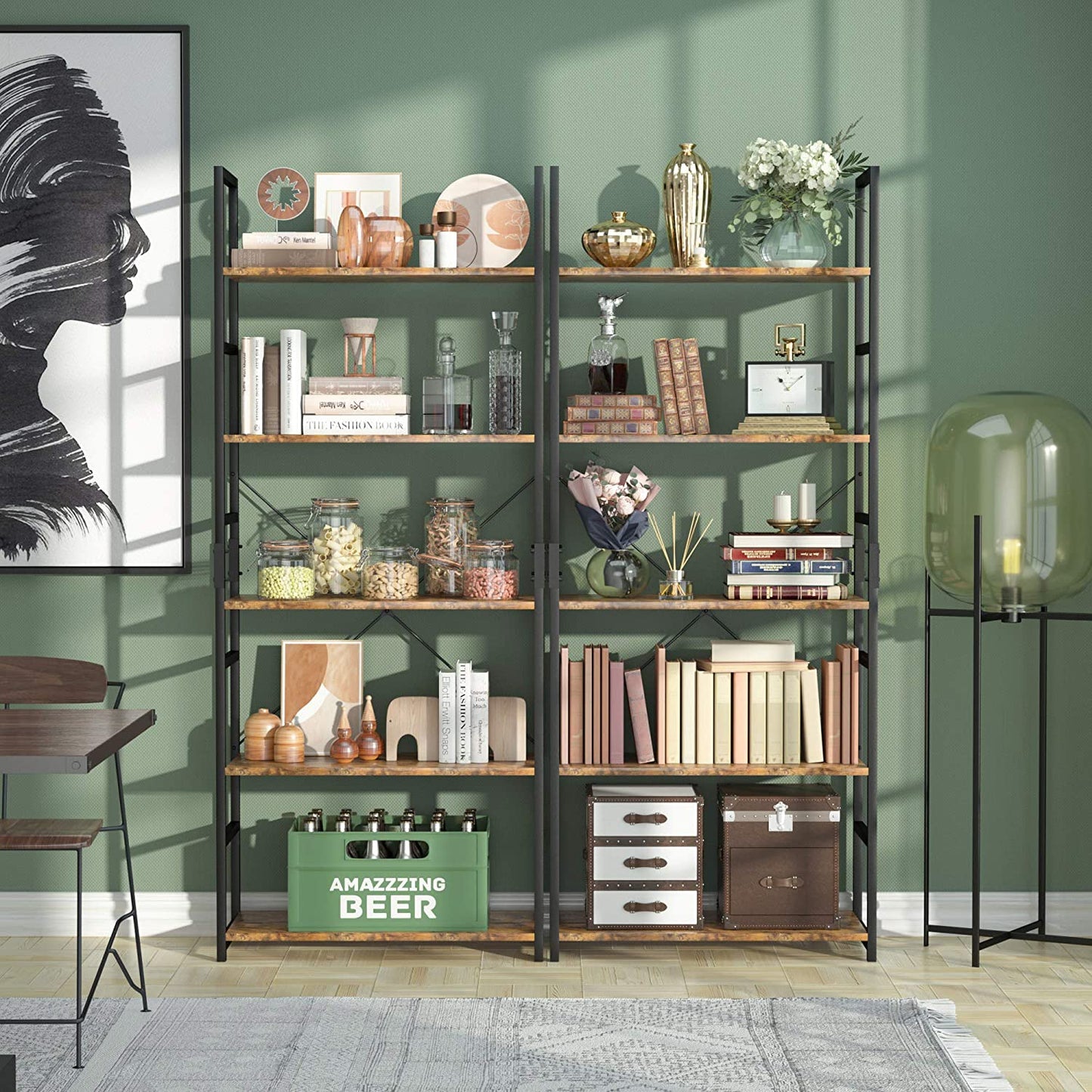 Modern Office Bookcase, (5 Tier)