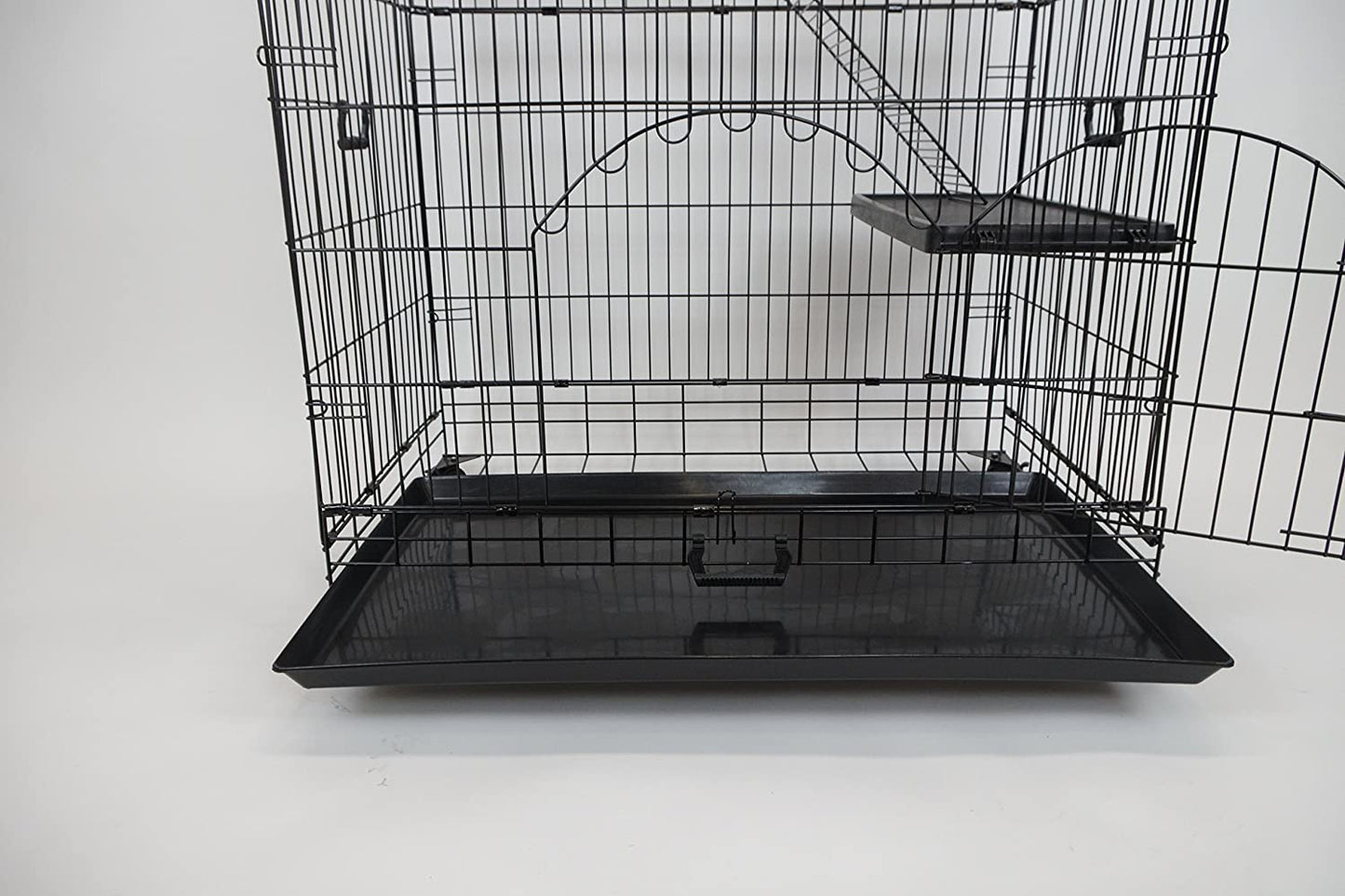 Collapsible Wire Pet Crate with Wheels, Tray and Hammock of 36"