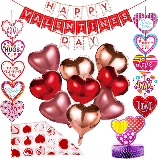 Valentine's Day Party Decoration Set, 14PCS