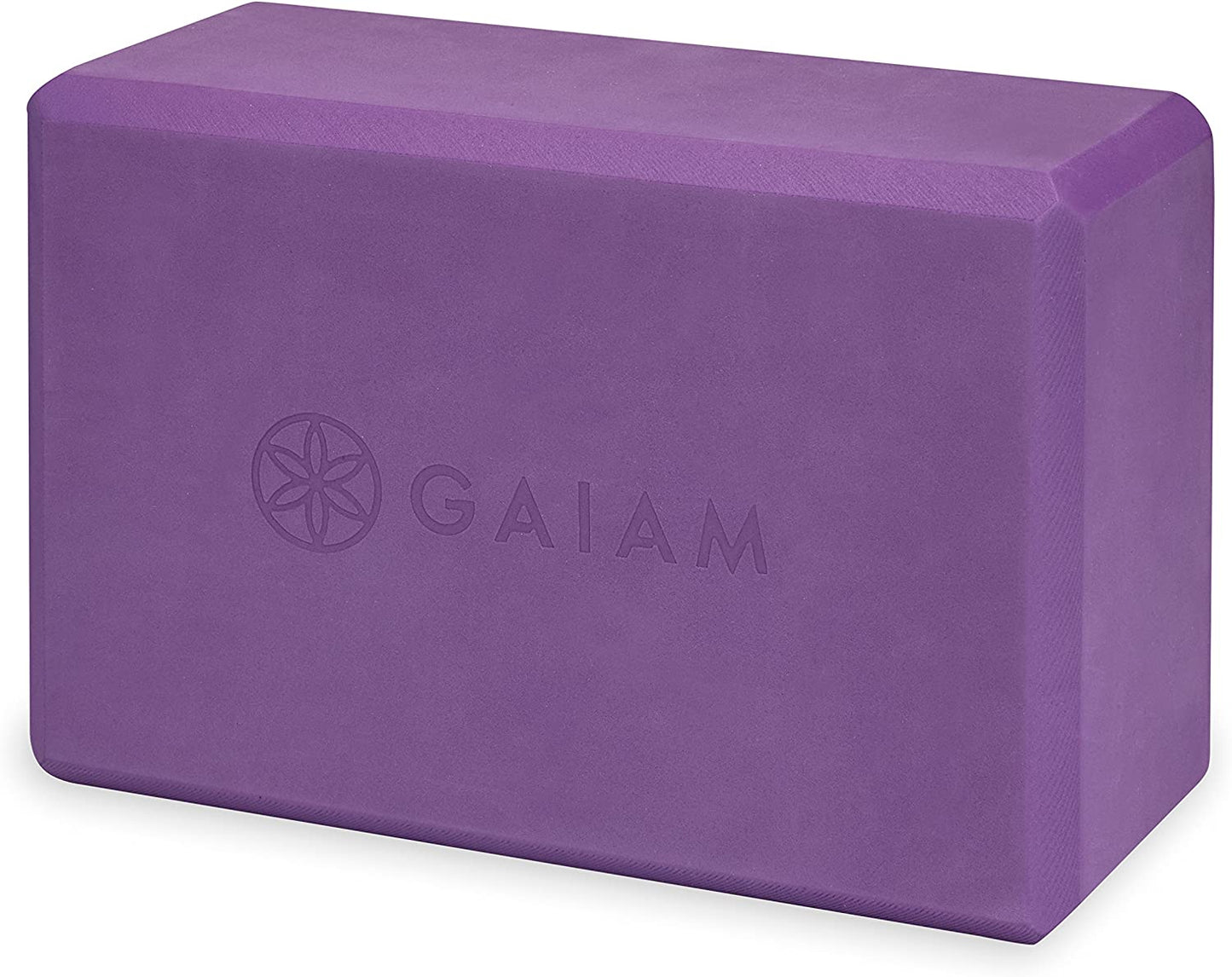 Yoga block, Strap, Foam, Purple, 4.25 x 6.75 x 10.5 inches