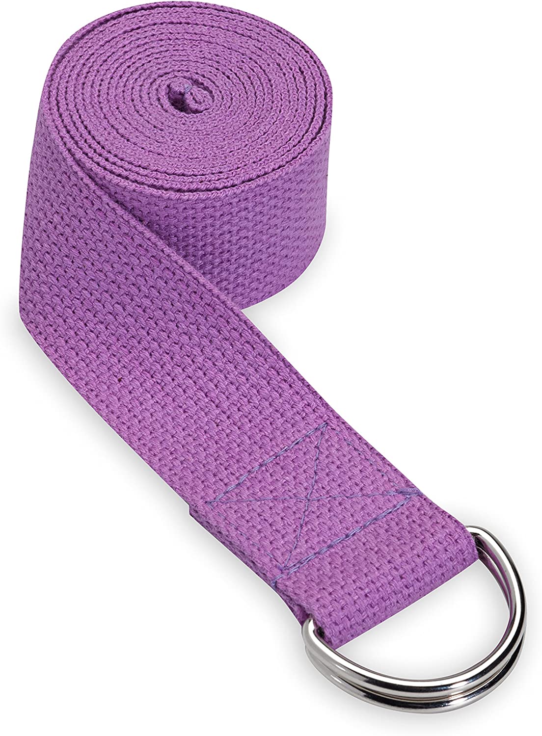 Yoga block, Strap, Foam, Purple, 4.25 x 6.75 x 10.5 inches