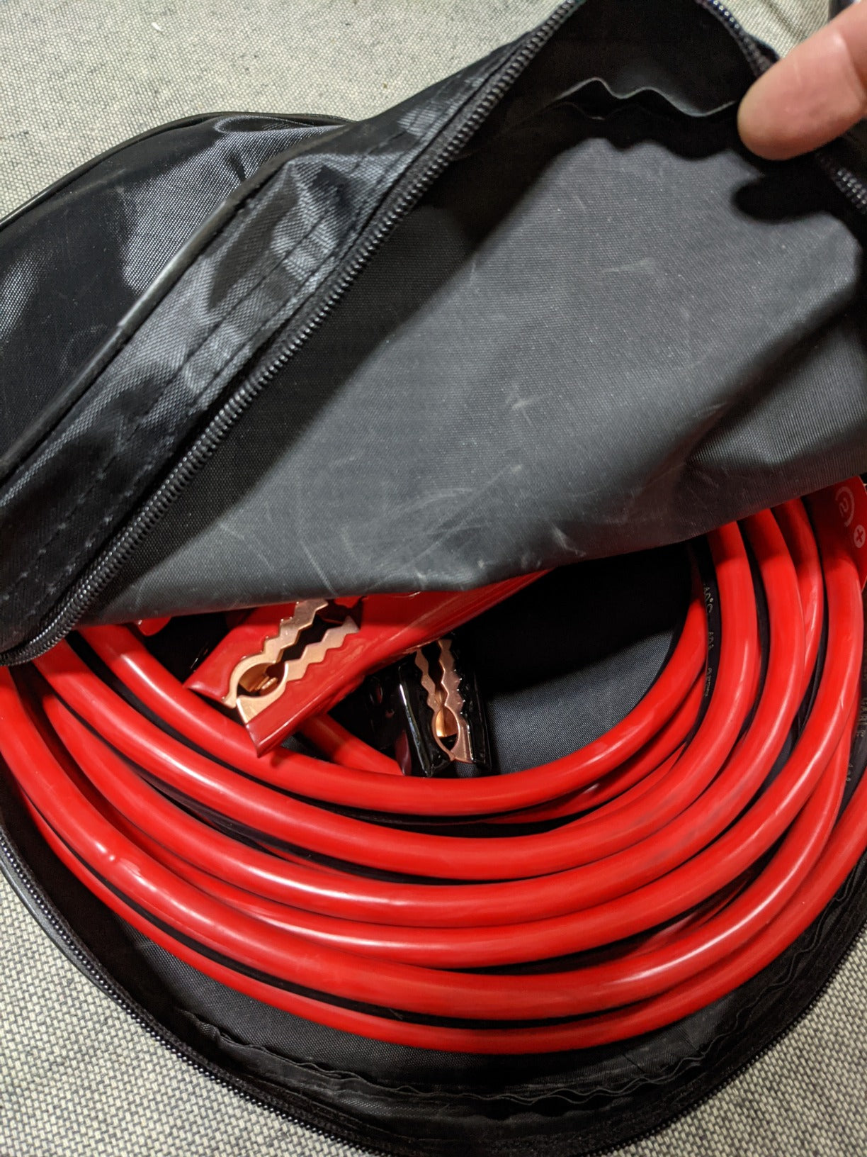 Heavy Duty Booster Cables with Carry Bag, 4AWG x 25Ft