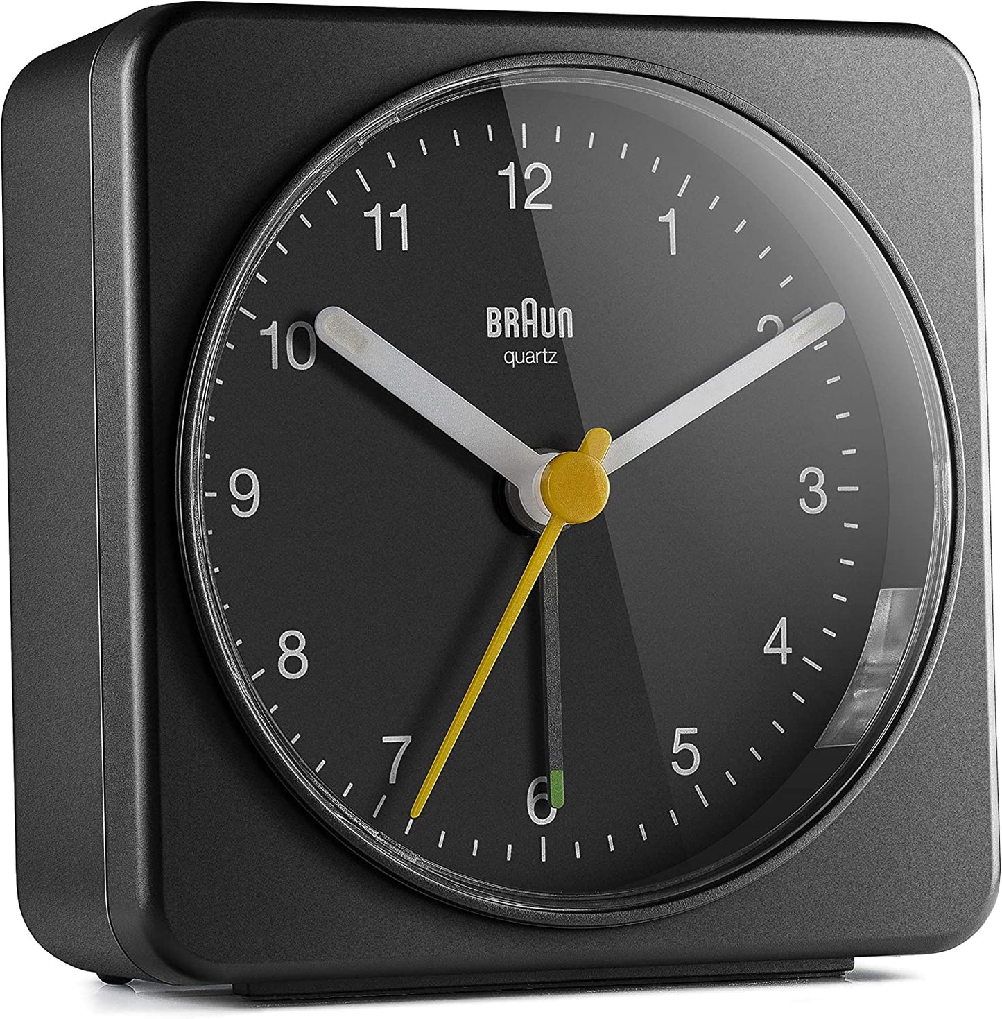 Classic Alarm Clock, Color:Black, 1.26 x 3.07 x 3.07 inches