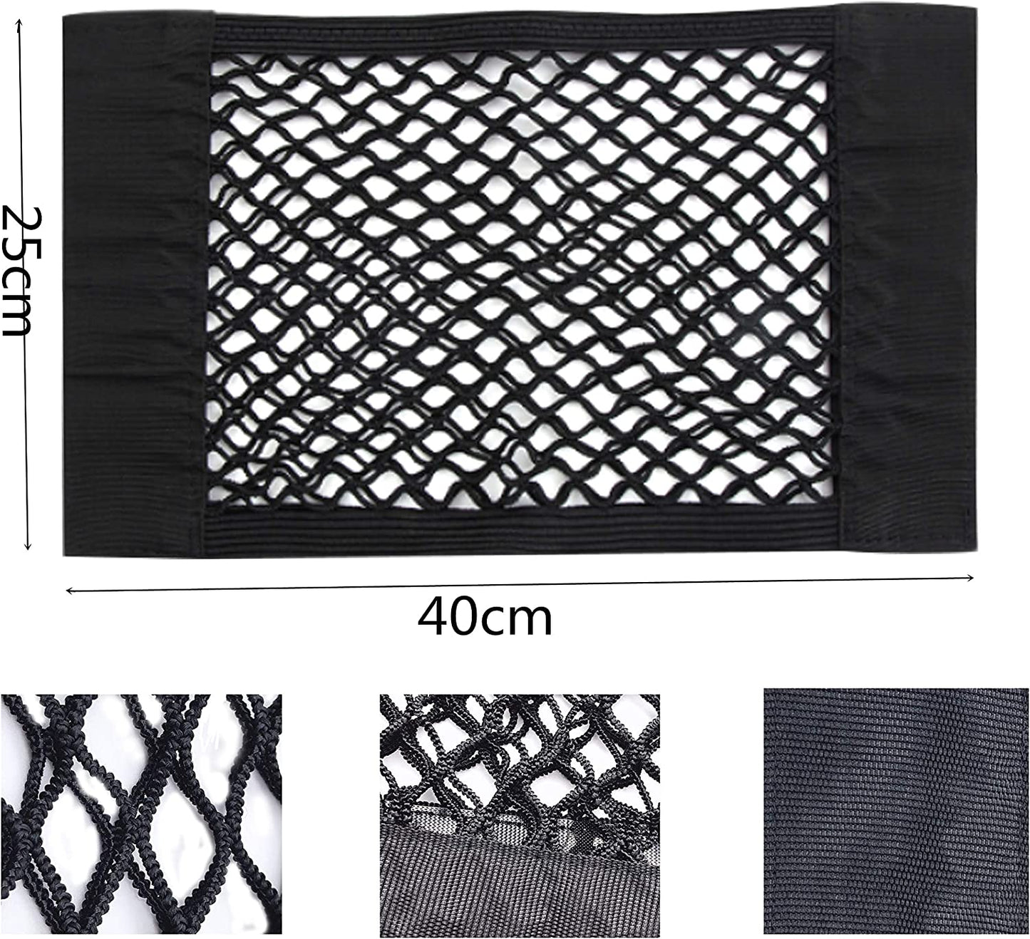 Universal Car Storage Net, 16.0" x 10.0" Color: Black