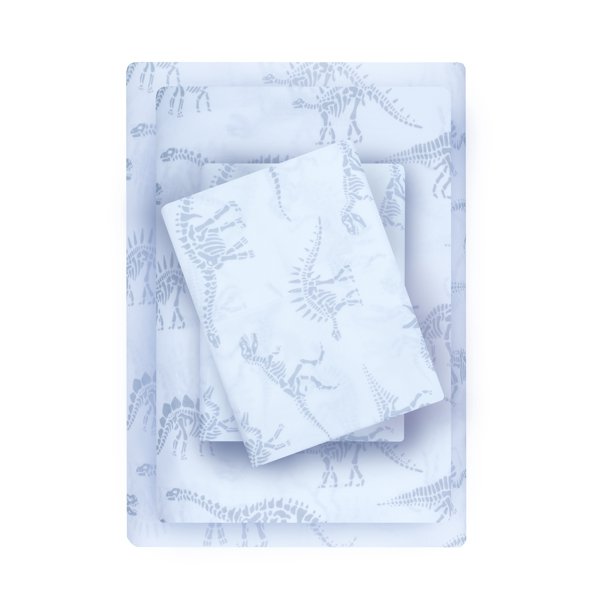 220 Thread Count Otton Percale Sheet Set, Dinosaur Print