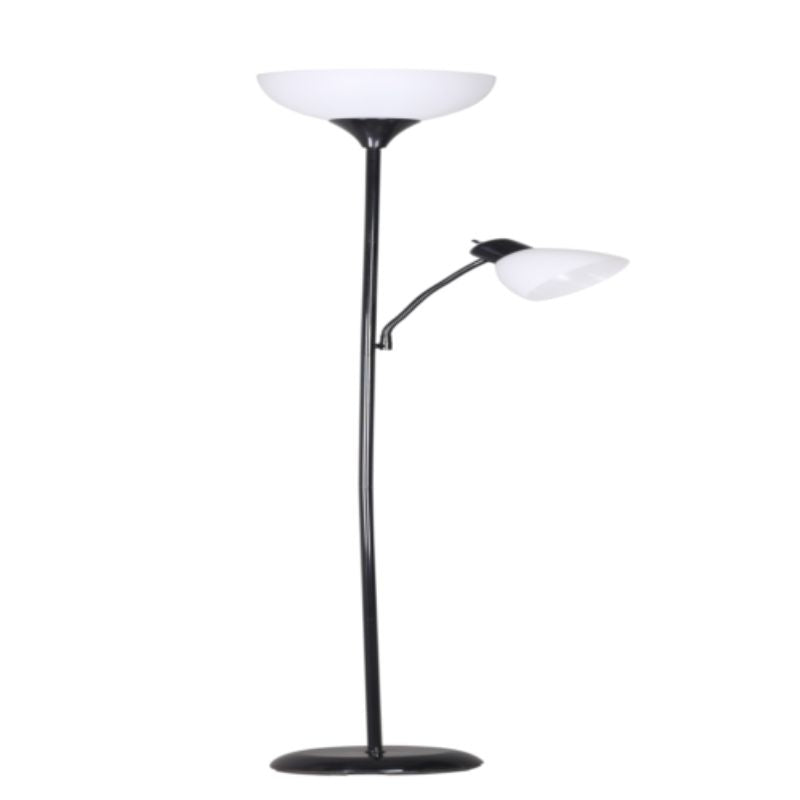 Black Modern Light Floor Lamp, 72"