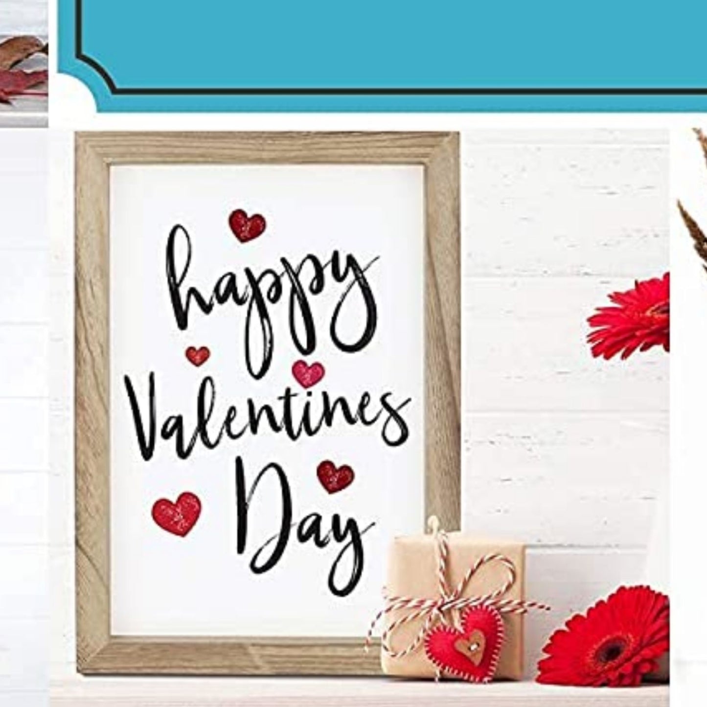 Valentine's Day Wall Decor Sign 11" x 16"