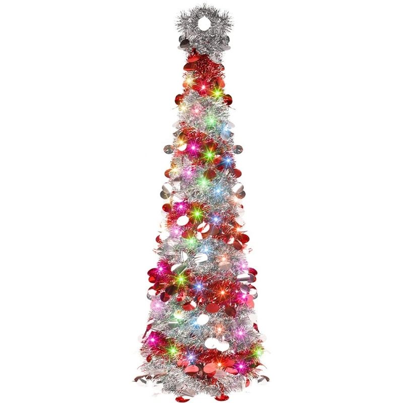 6 FT Pop up Christmas Tree with 50 LED String Lights