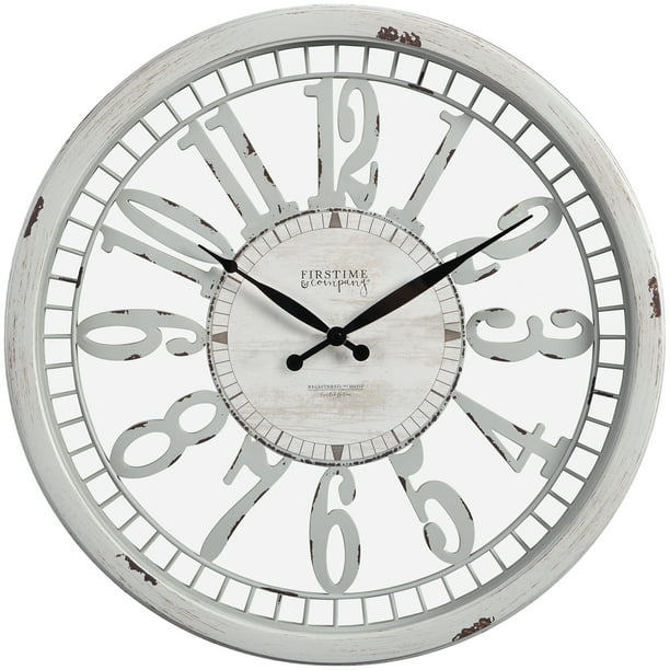 Wall Clock, American Crafted, Antique Cream, 20 x 2 x 20