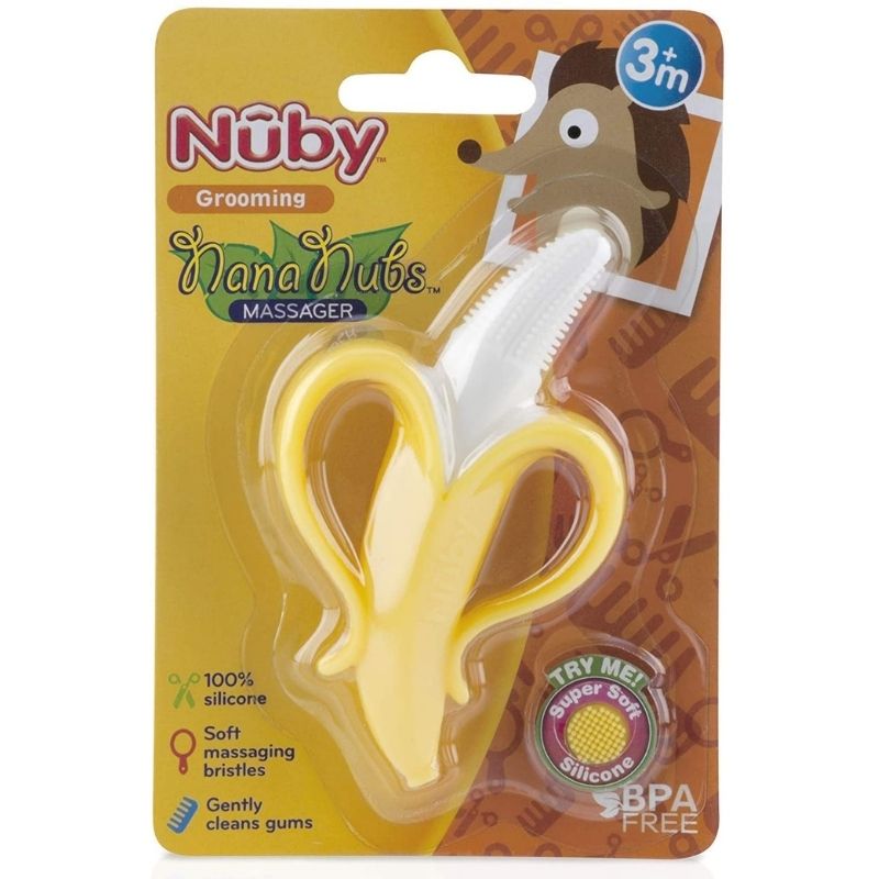 Banana Massage Toothbrush, Yellow