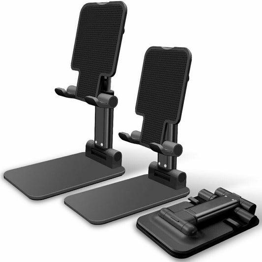 Adjustable Phone & Tablet Desk Mount, Color: Black