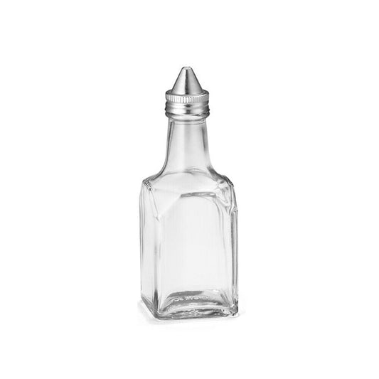 6-Ounce Olive Oil and Vinegar, Square Glass Dispenser