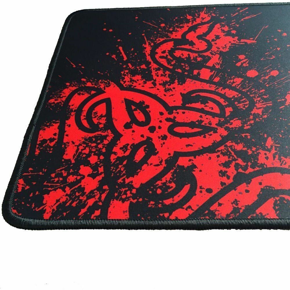 Large XXL mouse pad, Color: Black and red