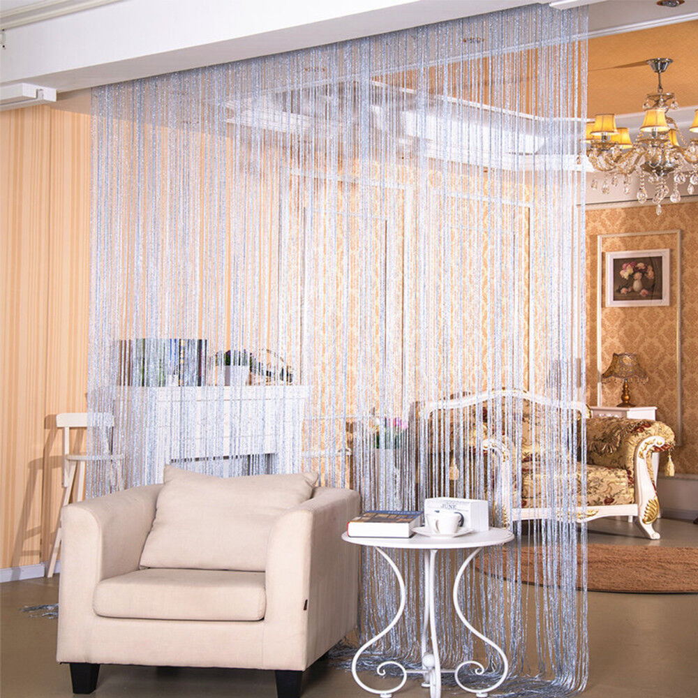 Crystal Beaded Curtains, Color: Silver Gray