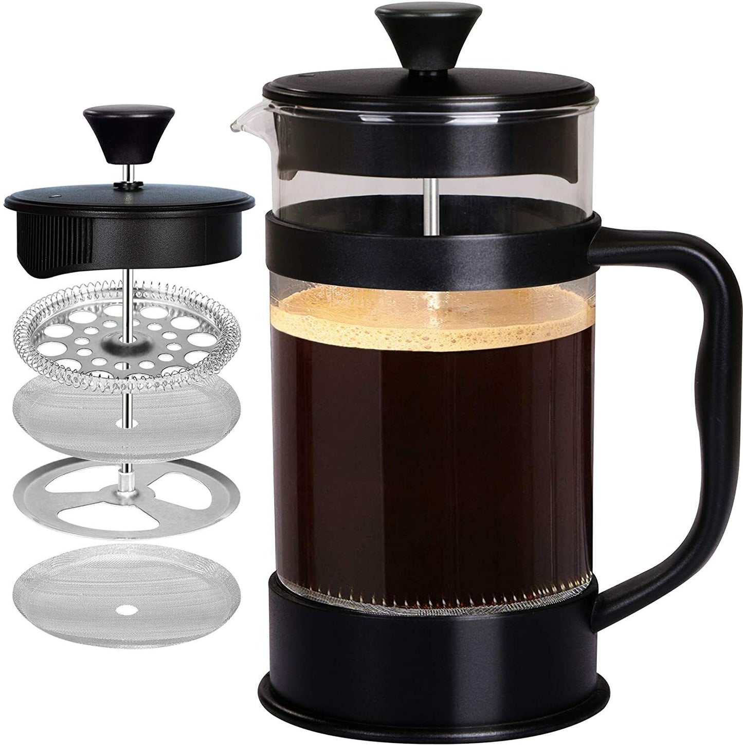 34 Oz Espresso Kettle Coffee Press with Filters