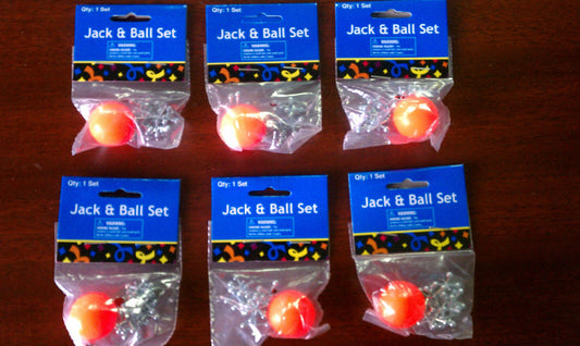 5 Sets of Metal Jacks and Ball