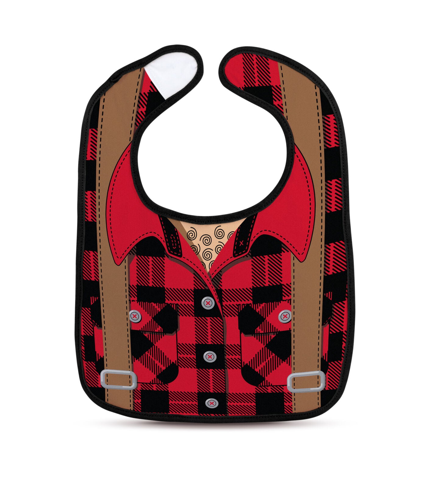 Lumberjack Vest Bib & Silicone Saw Tool Teether Set