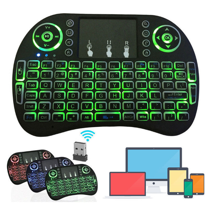 Wireless touchpad mini keyboard (colour: black)