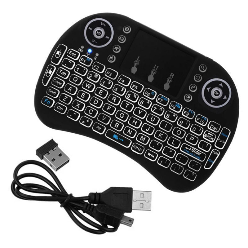 Wireless touchpad mini keyboard (colour: black)