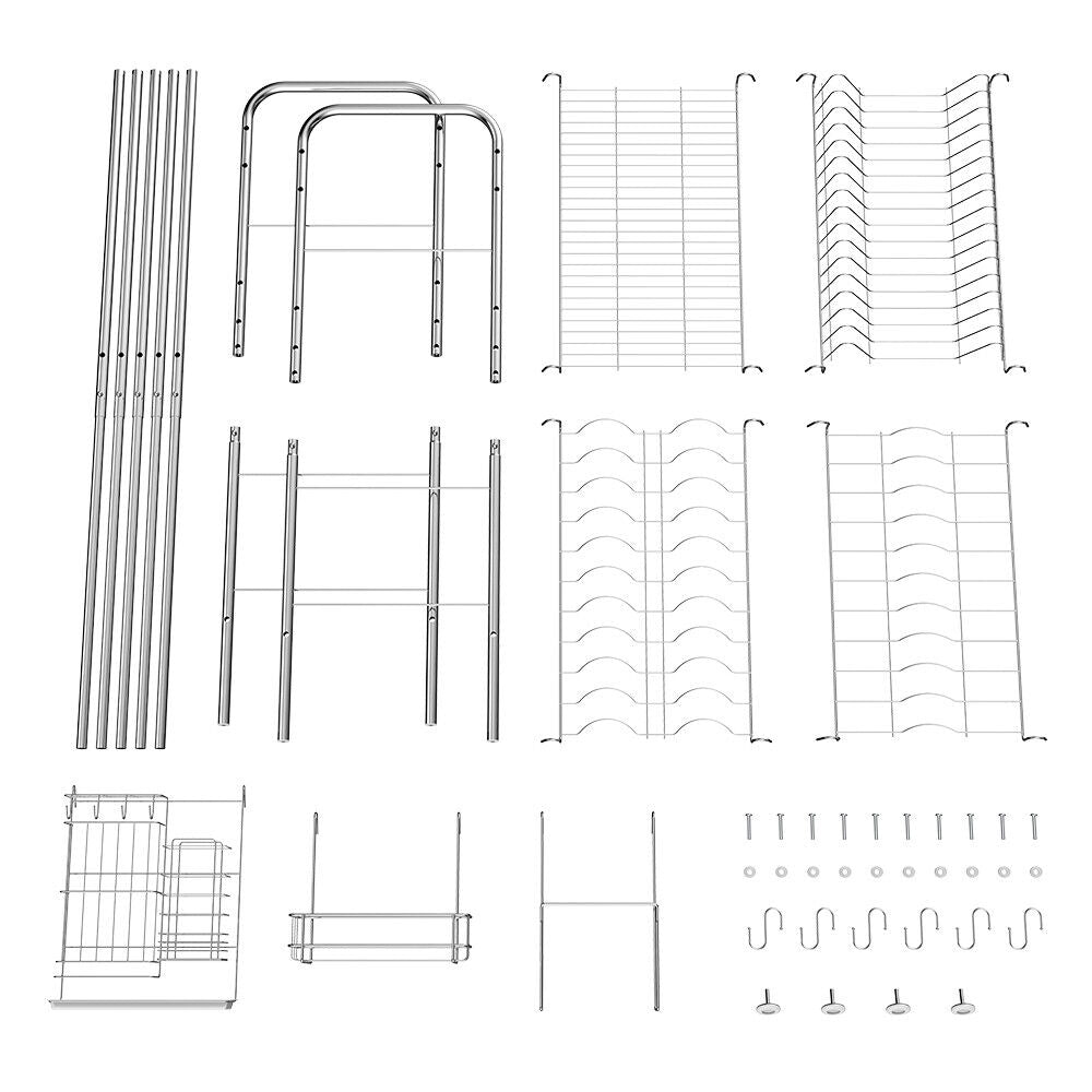 2 Tier Stainless Steel Dish Drying Rack