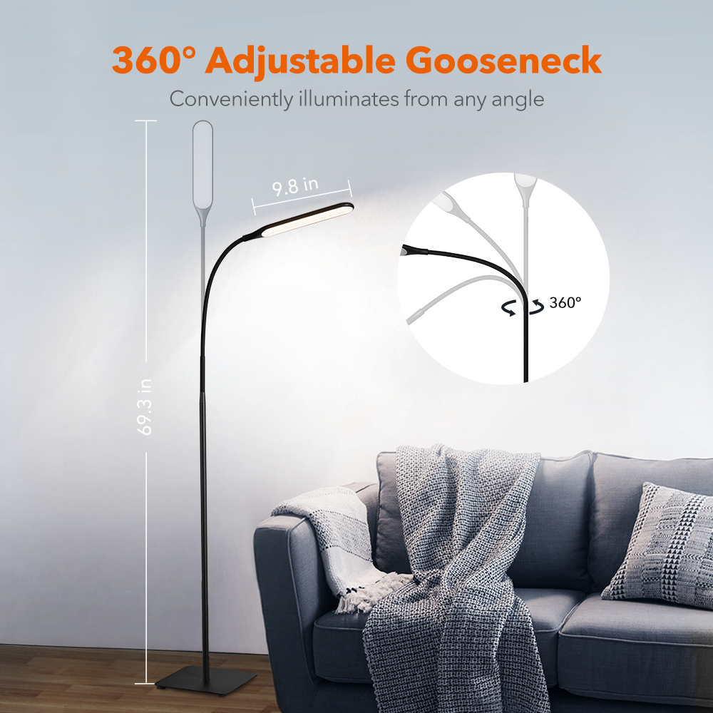 Modern Dimmable Led Floor Lamp 360° Rotation