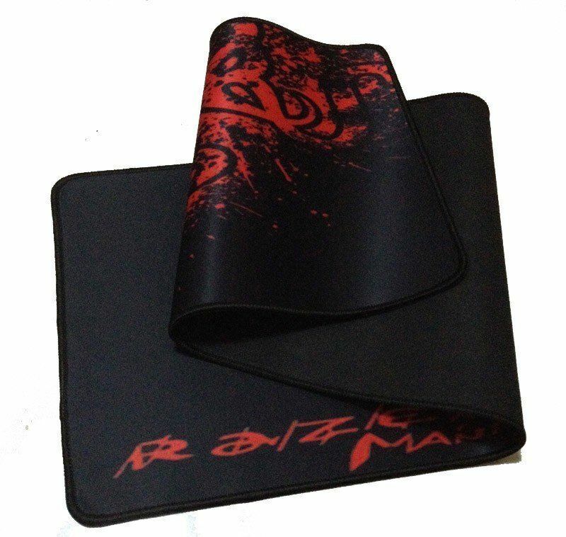 Large XXL mouse pad, Color: Black and red