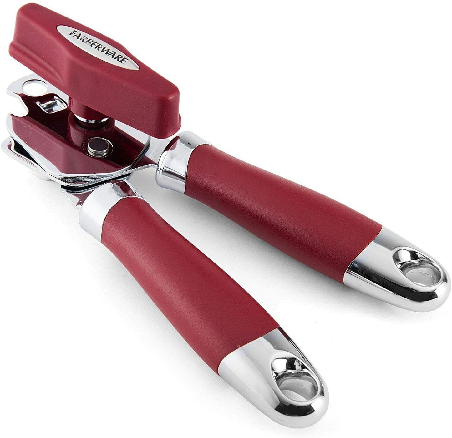 Manual can opener one size, Color (Red and silver)