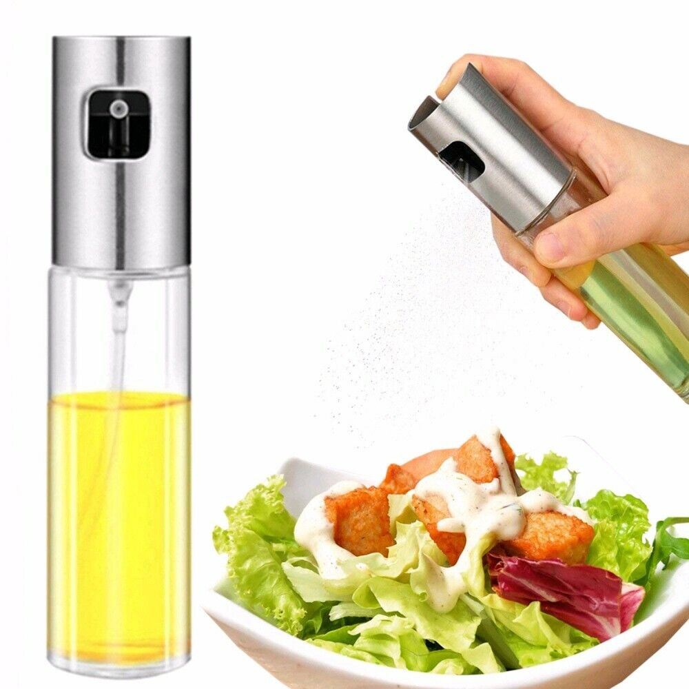 Oil and Vinegar Spray Dispenser, Glass Bottle