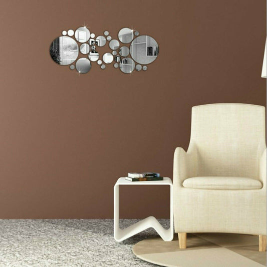 30 Pieces Removable 3d Mirror Wall Stickers