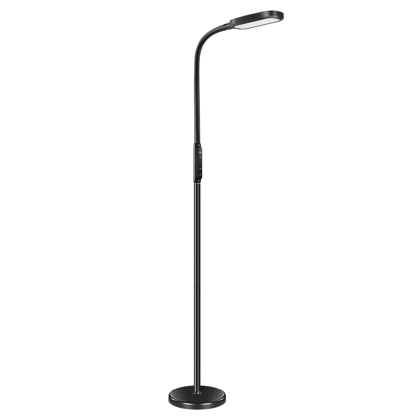 Dimmable LED floor lamp, Black