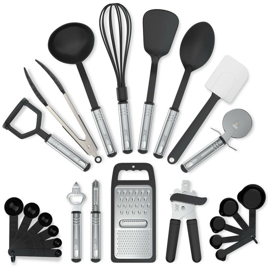 23-Piece Heat-Resistant Stainless Steel Cookware Set