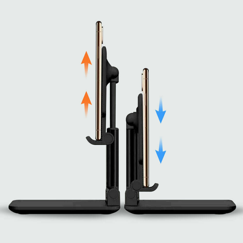 Adjustable Phone & Tablet Desk Mount, Color: Black