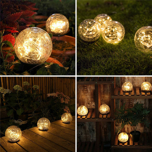 Medium Outdoor Solar Ball LED Garden Lights